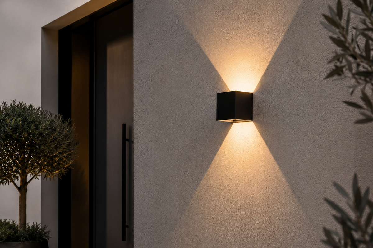 Vertex 1 - Outdoor wall light - Black