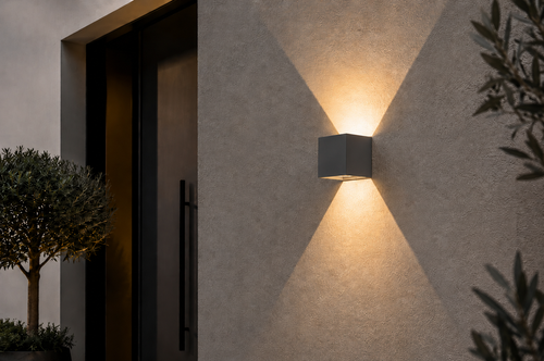 Vertex 1 - Outdoor wall light - Dark Grey