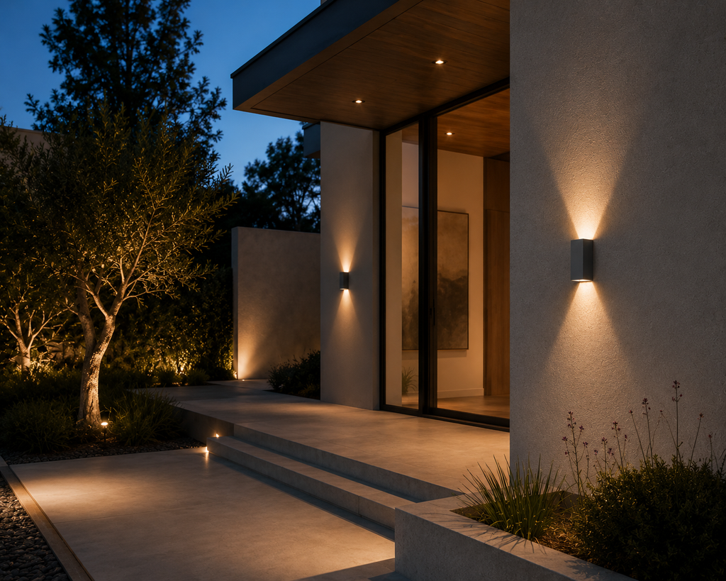 Vertex 2 - Outdoor wall light - Dark grey