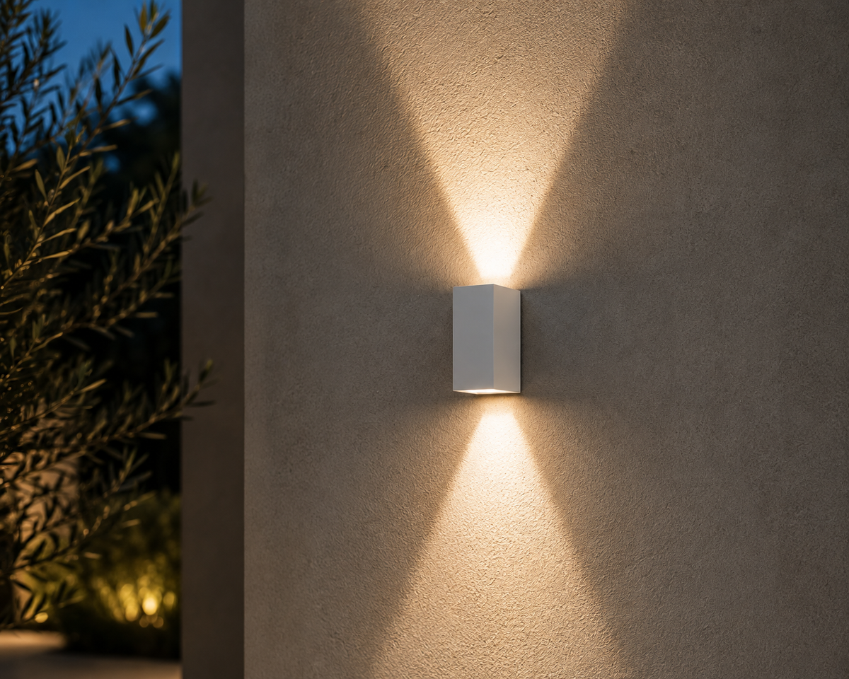Vertex 2 - Outdoor wall light - White