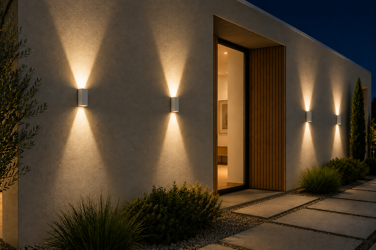 Vertex 2 - Outdoor wall light - White